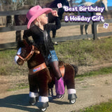 Model U® Ride On Horse Toy Age 3-4 Chocolate
