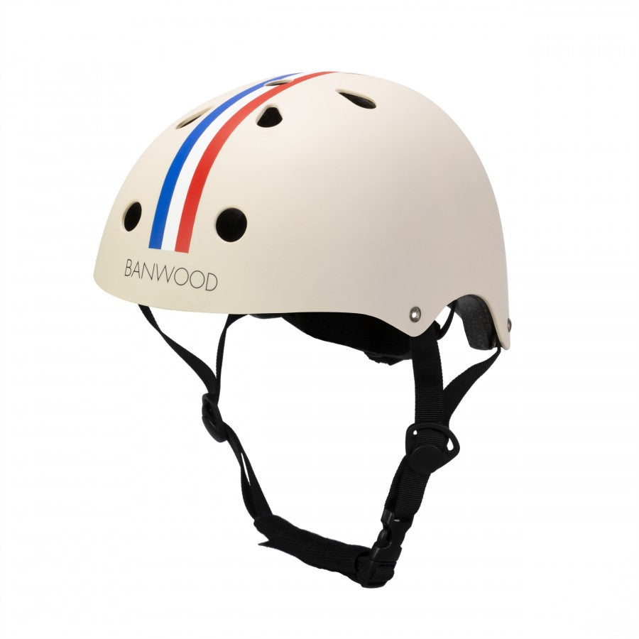 Banwood Bikes Helmet - Cream with Stripes