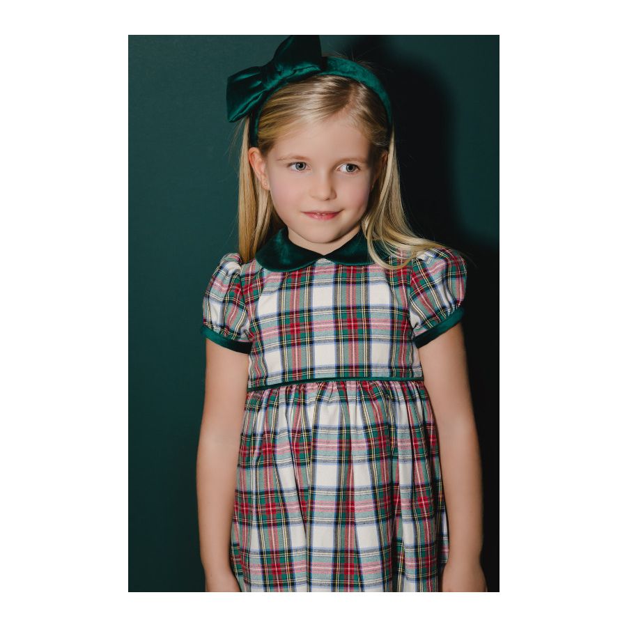 Emerald Green Tartan Dress