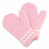Bits and Bows Knit Mittens- Pink