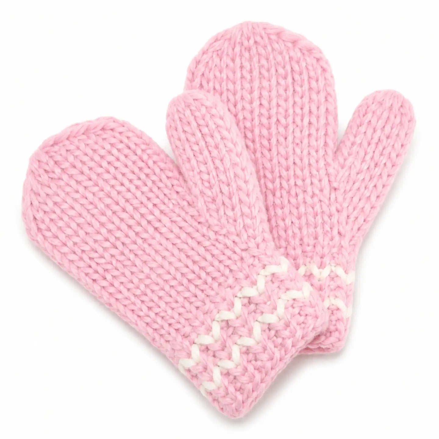 Bits and Bows Knit Mittens- Pink