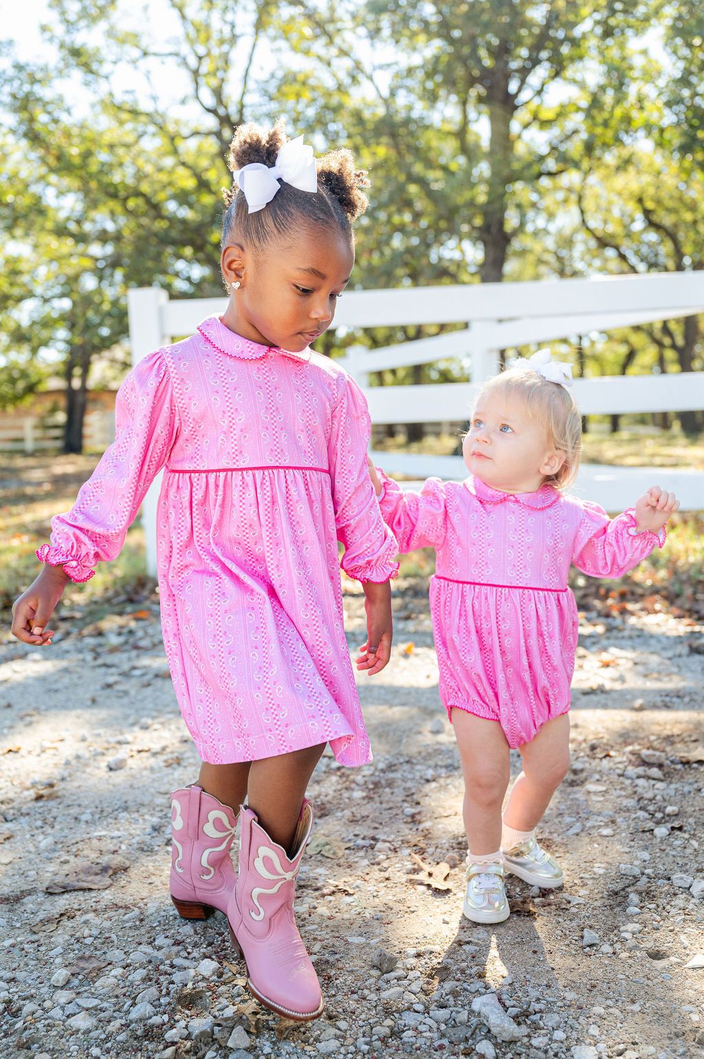 Ruth and Ralph Pink Bandana Print Pima Libby Dress