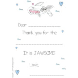 Shark Fill in the Blank Thank You Notes