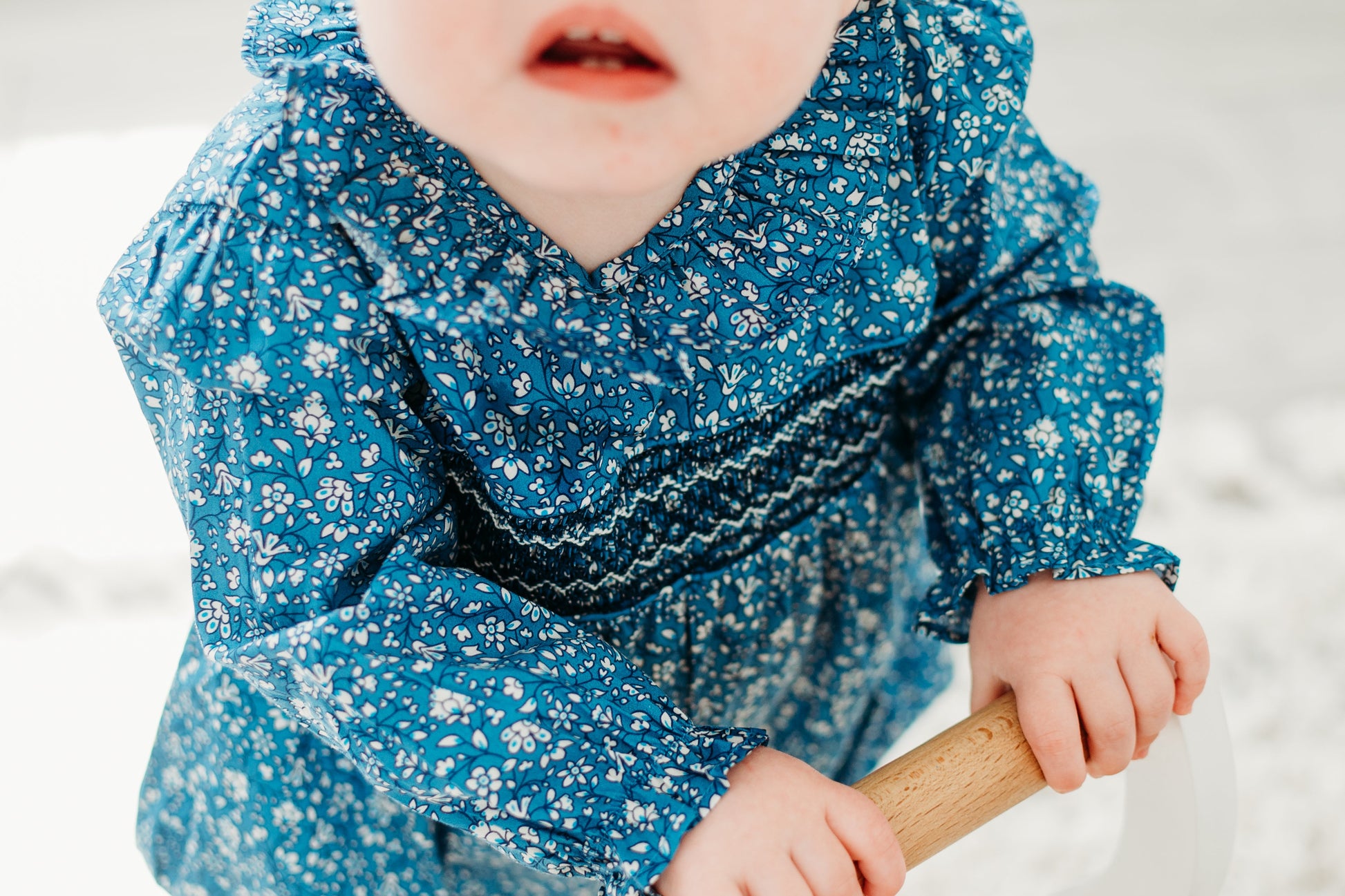 Maddie and Connor Claire Floral Smocked Bubble