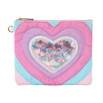Packed Party Quilted Hearts Confetti Pencil Pouch