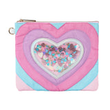 Packed Party Quilted Hearts Confetti Pencil Pouch