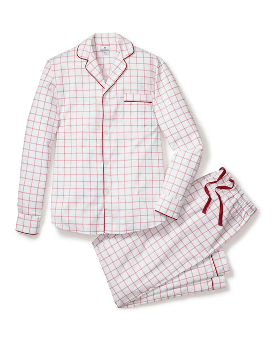 Petite Plume Men's Garnet Tattersall Pajama Set