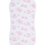 Nellapima Pink Toile Burp Cloth