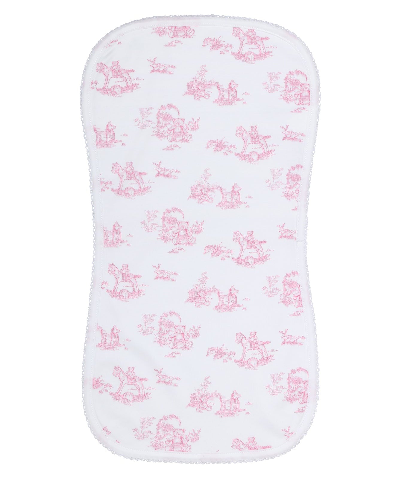 Nellapima Pink Toile Burp Cloth