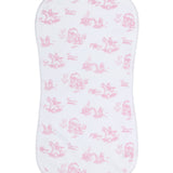 Nellapima Pink Toile Burp Cloth