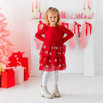 Sweet Wink Ivory Velvet Mini Bow Tights