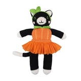 Zubels Pumpkin Kitty Knit Doll