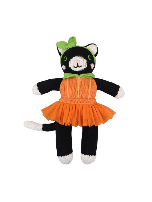 Zubels Pumpkin Kitty Knit Doll