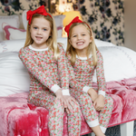 Lila and Hayes Ava Girls' Pajama Pant Set - Floral Noel