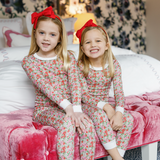 Lila and Hayes Ava Girls' Pajama Pant Set - Floral Noel
