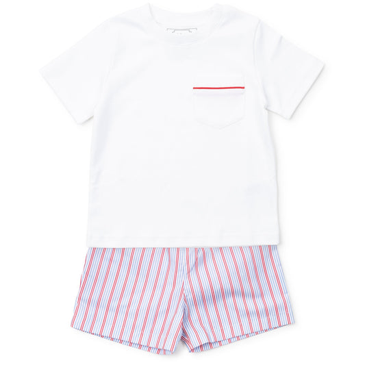 Hudson Boys' Short Set - Liberty Stripe