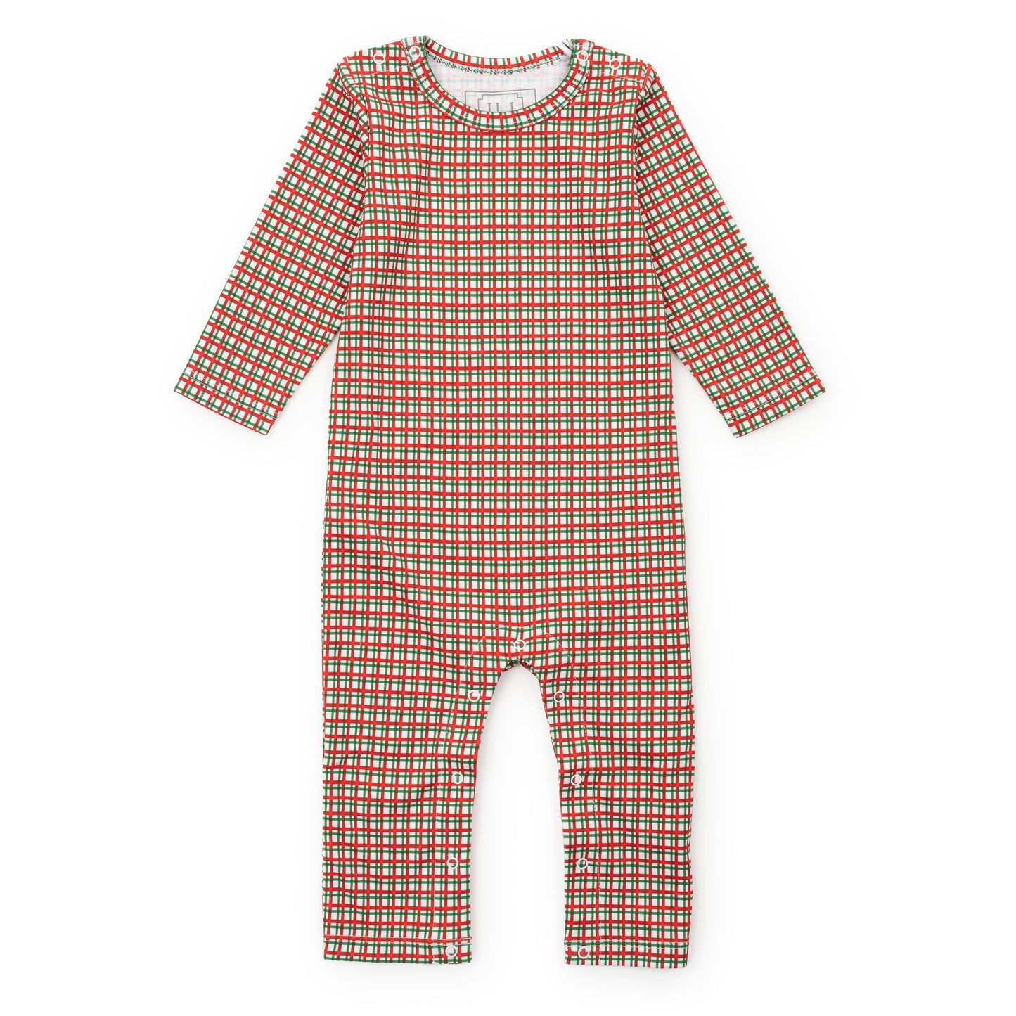 Thompson Boys' Romper - Holiday Plaid