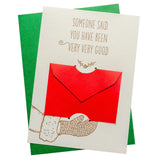 Letterpress Very Good Gift Card Holder