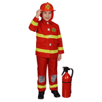 Dress Up America Red Firefighter Costume - Kids