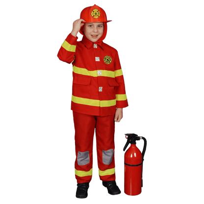 Dress Up America Red Firefighter Costume - Kids