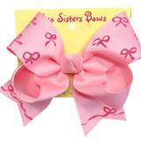 Two Sisters Bows Pink Dainty Bows Large Bow