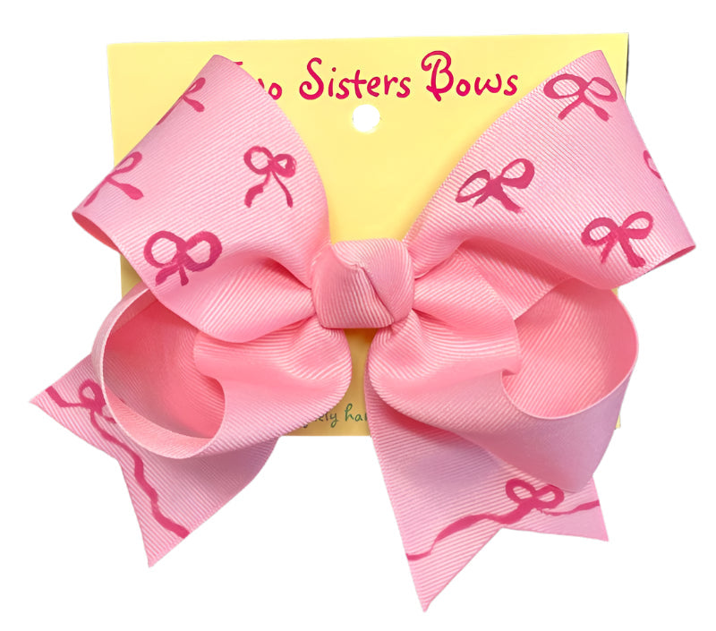 Two Sisters Bows Pink Dainty Bows Large Bow