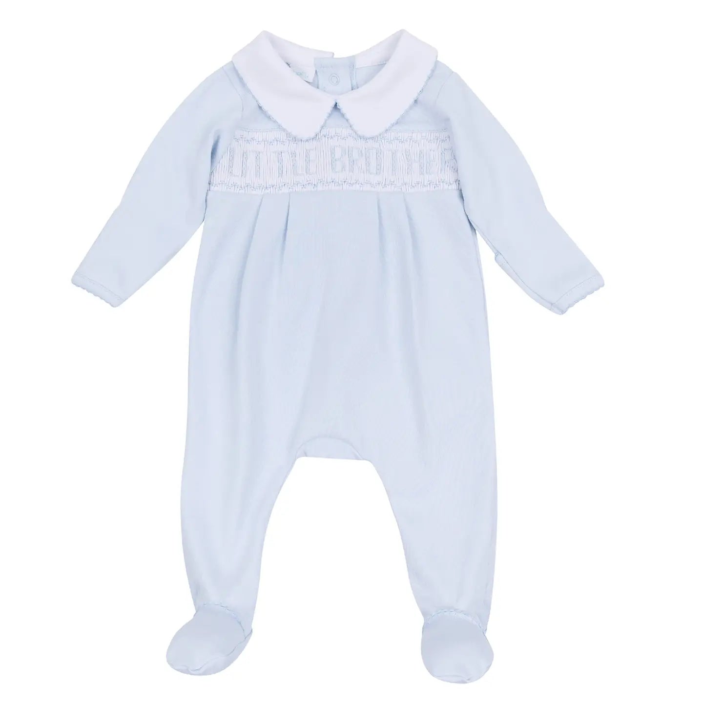 Magnolia Baby Little Brother Smocked Footie