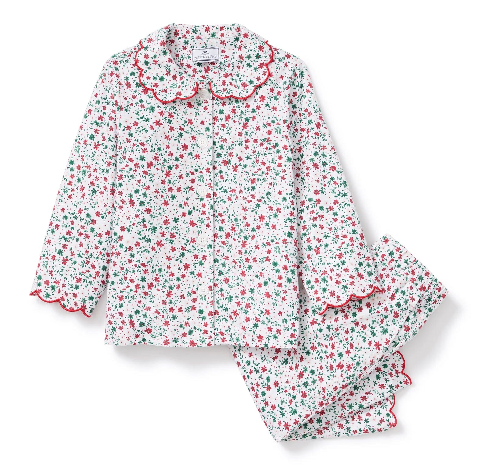 Petite Plume Winter Garden Twill Colette Children's Pajama Set