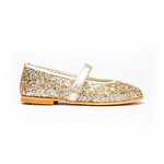 Children Chic Classic Glitter Mary Janes in Gold
