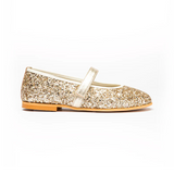 Children Chic Classic Glitter Mary Janes in Gold
