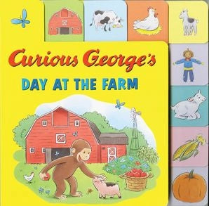 Curious George's Curious George's Day at the Farm: Lift-The-Flaps