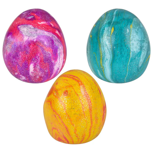 Squish and Stretch Marbleized Easter Eggs 3"