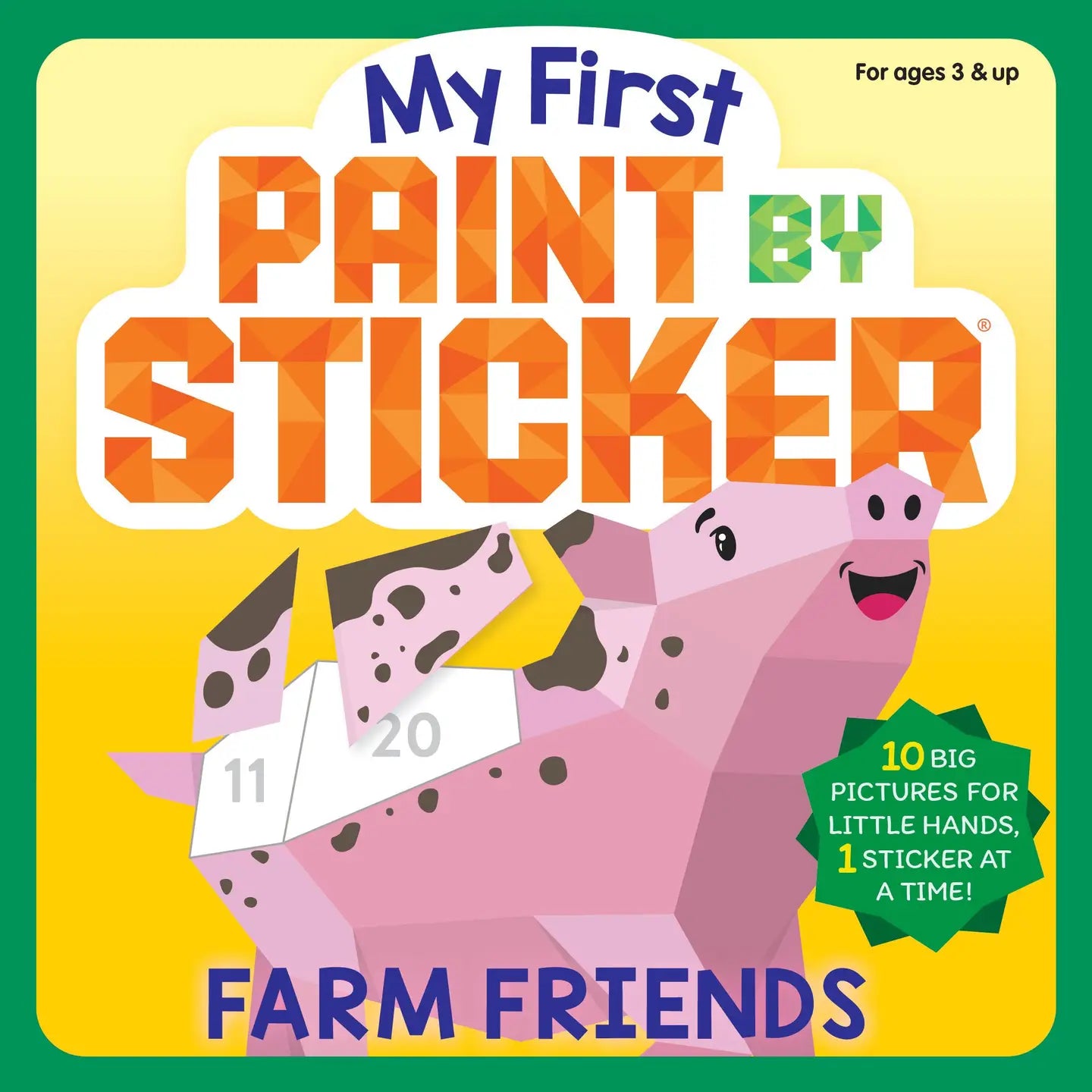 Hachette Books My First Paint By Sticker: Farm Friends