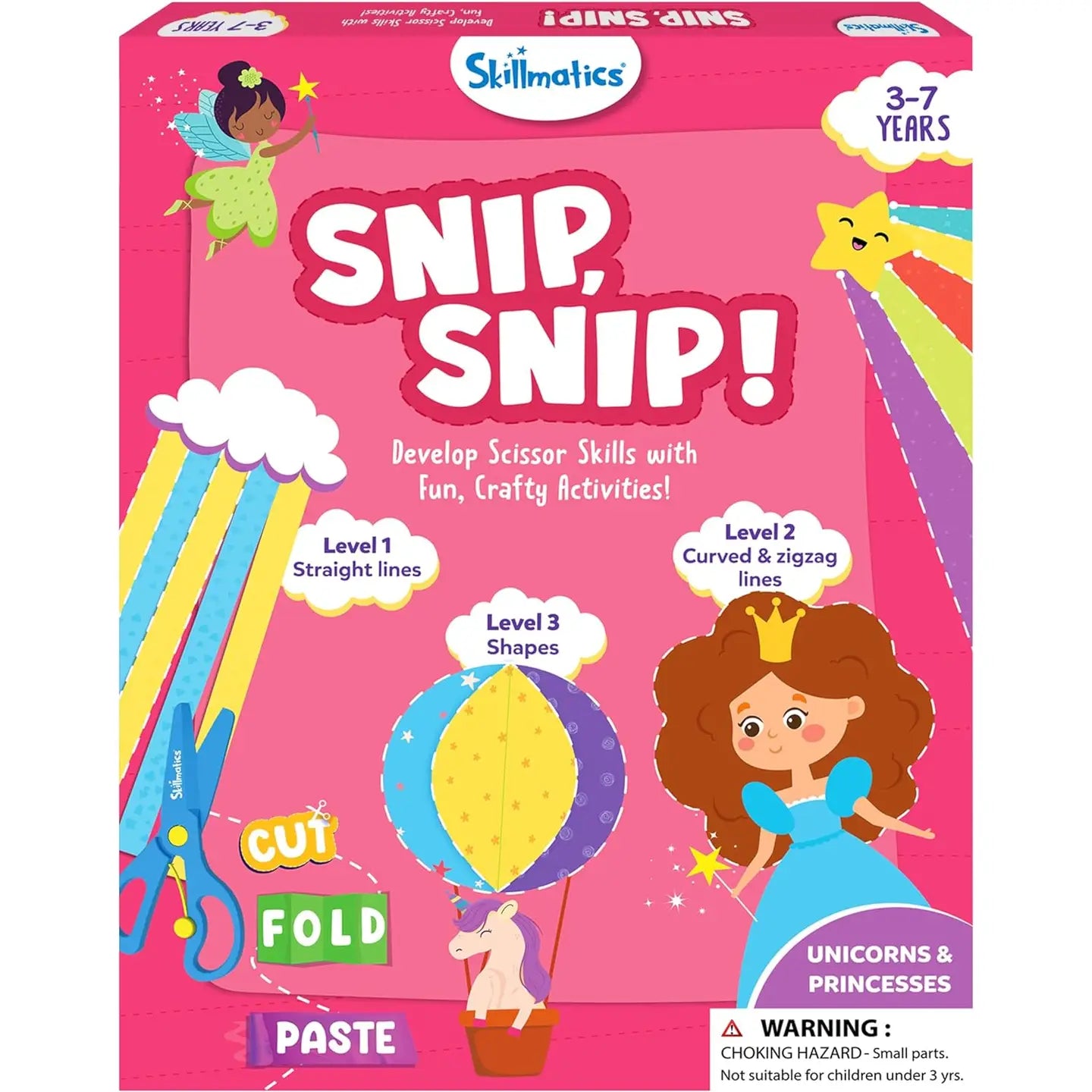 Skillmatics Snip Snip- Unicorn and Princess Craft Kit