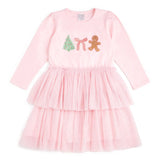 Sweet Wink Gingerbread Embroidered Tutu Dress