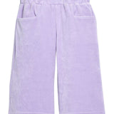 Bisby Palazzo Pants- Lavender Velour