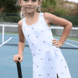 Lavender Heart Scuba Tennis Dress