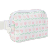 Apple of My Isla The Crossover Belt Bag- Tulips 