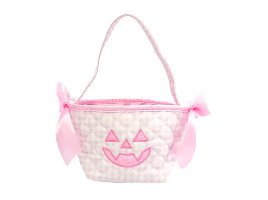 Bits and Bows Pink Petite Pumpkin Tote