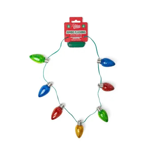 Jumbo Flashing Holiday Necklace