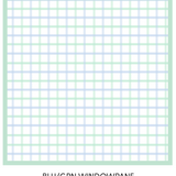 Apple of My Isla The Nap Mat- Blue and Green Windowpane