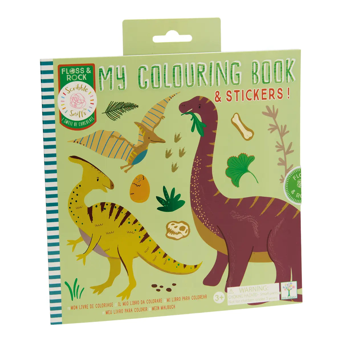 Floss & Rock Scribble Sniffs My Coloring Book- Dinosaur