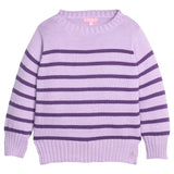 Bisby Striped Sweater- Purple