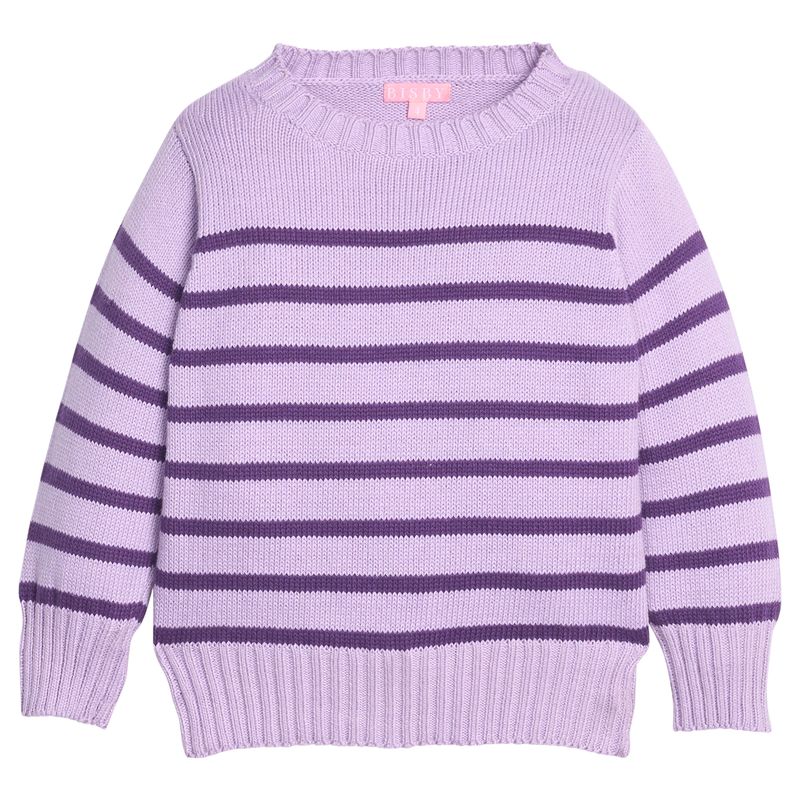 Bisby Striped Sweater- Purple