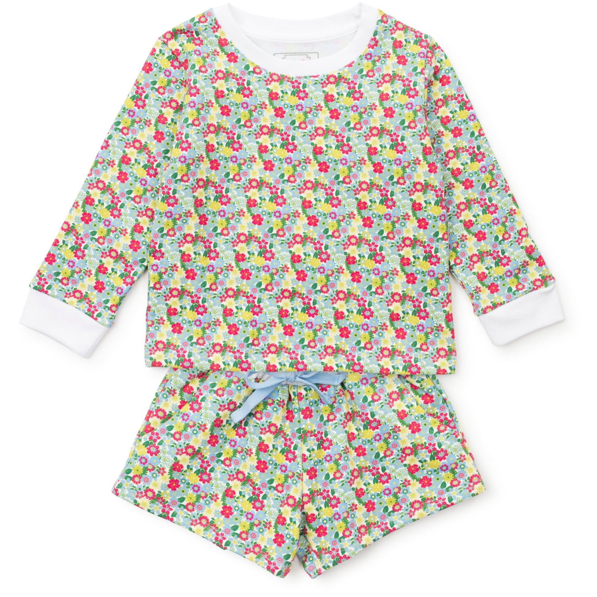 Lila and Hayes Stella Girls' Sweatshirt Short Set - Arboretum Floral