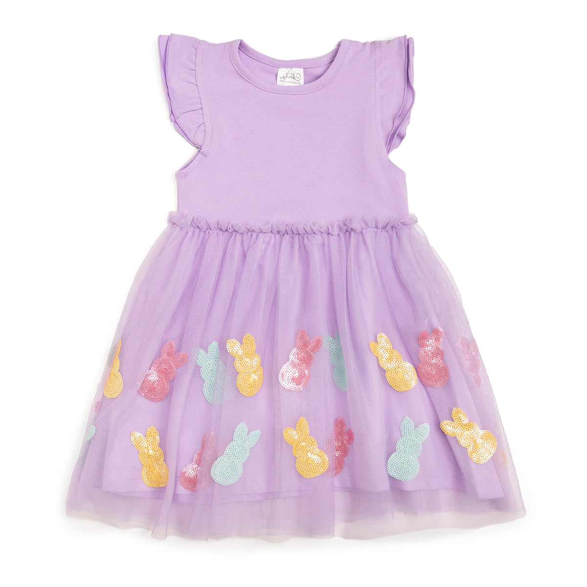 Sweet Wink Easter Peeps Flutter Sleeve Tutu Dress