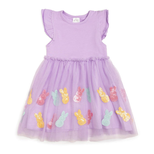 Sweet Wink Easter Peeps Flutter Sleeve Tutu Dress