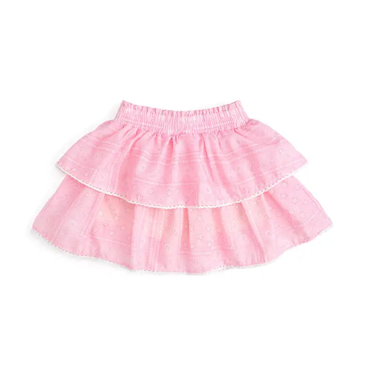 Sweet Wink Pink Bandana Western Skort