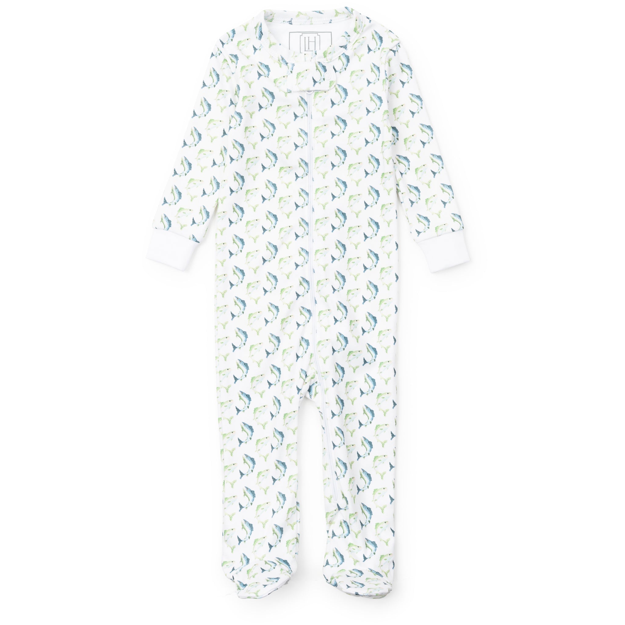 Parker Boys' Zipper Pajama - Jumping Trout