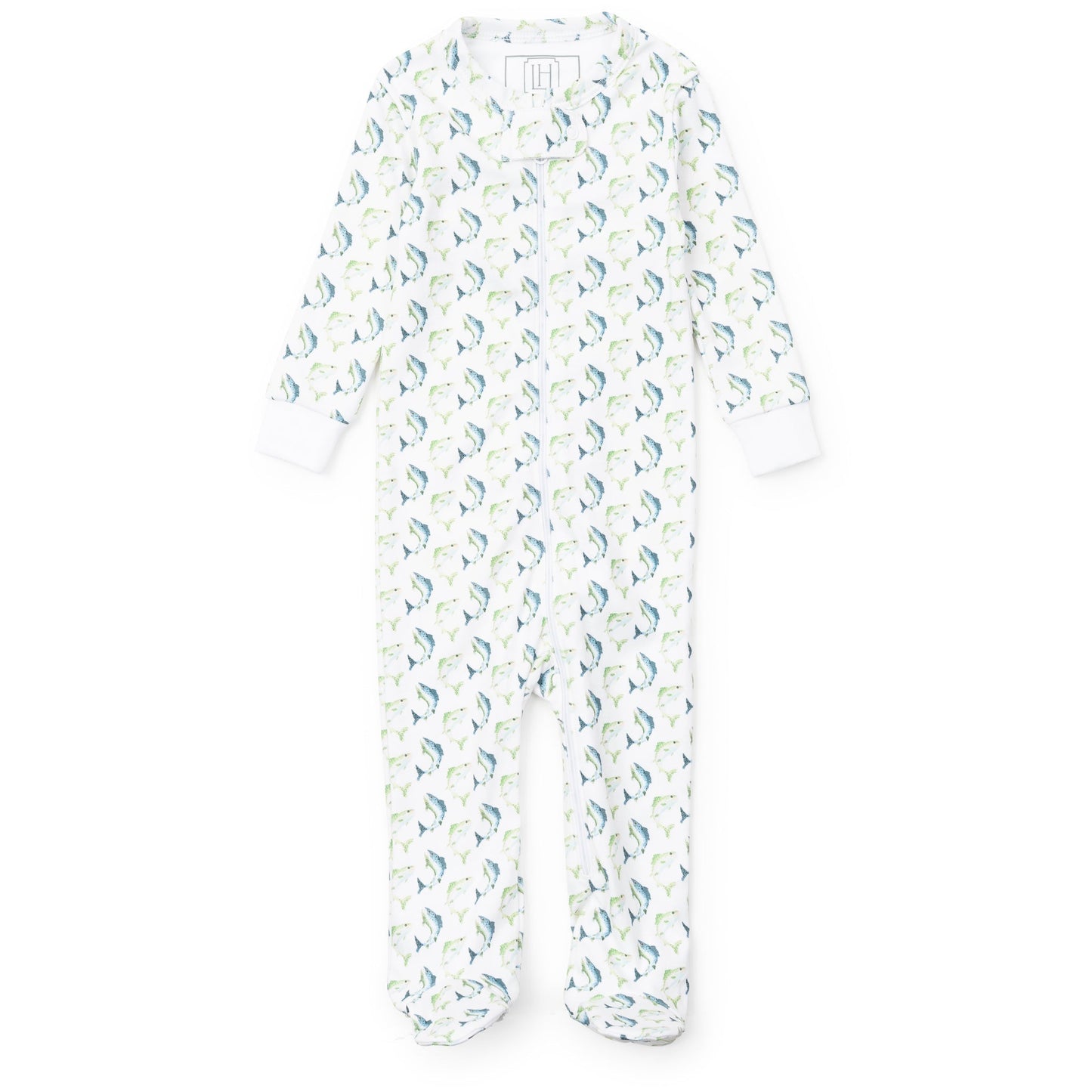 Parker Boys' Zipper Pajama - Jumping Trout